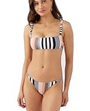 O'NEILL Damen Venice Triangel Bikini Top String Bikini Top Design Triangel Bikini Tops für Frauen Stilvoll und Bequem, Multi Clr | Merhaba Stripe Bundoran, XX-Large