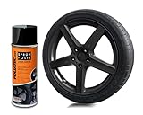 Foliatec Sprühfolie Auto Felgenfolie Sprüh Lack Spraydose Abziehbar, Gute Deckkraft, Schwarz Glänzend, 1x 400 ml