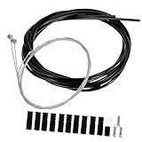 PEPLAYTAL Mountain Bike Bremskabel Teilig Inklusive Vorderer und Hinterer Fahrrad Bremsleitung Verzinkte Verschleißfeste Bowdenzüge für Sichere Langlebige Fahrradbremsen Einfache Montage