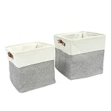 Cabilock 2St zusammenklappbarer Aufbewahrungskorb Spielzeugkorb Aufbewahrungskorb für foldable laundry basket laundry basket with lid Multifunktions-Aufbewahrungskorb Stoffkorb