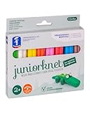 Feuchtmann JUNiORKNET Basic | Knetset 8 x 33g weiche Kinderknete in Stangen | vegane glutenfreie Spielknete | Nicht trocknende Knete | ungiftige Modelliermasse Kinder | ab 2 Jahren