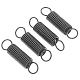 UKCOCO 4 Stück Türhakenfeder Für Die Mikrowelle Mikrowellenzubehör Türverriegelung Für Die Mikrowelle Türfeder Der Mikrowelle Ofenfeder Federriegel-hardware Federentriegelung Black Metall