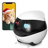 Enabot EBO SE Heimtierkameras mit EBO ROLA-PET App,1080P WLAN Mobiler Überwachungskamera Innen mit Nachtsicht,kabellose Haustierkamera mit Auto-Cruise,Selbstaufladung, Bewegungserkennung, 2 Wege Audio