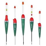 Zite Fishing Aalposen Set | 5 Stück Knicklichtposen Sortiment | Verschiedene Gewichte 5g, 7g, 8g, 9g, 10g | Ideal für Nachtangeln | Aal Posen Schwimmer | Angelzubehör