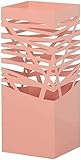 XIAOHUA Schirmhalter, Schirmständer, Schirmständer, Eisenkunst, Schirmständer, Regenschirm, Abflussständer, Hotellobby, Foyer, kreativ (Color : B-pink, Size : 20 * 20 * 49 cm)