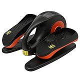 awolsrgiop Ellipsentrainer für Zuhause, 2 in 1 Elektrischer Mini Crosstrainer, Untertisch Ellipsentrainer mit Fernbedienung und Display, 5 Geschwindigkeiten & 3 Automatikmodi, Orange