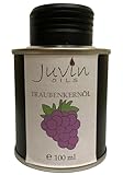 #39 JUVIN Traubenkernöl, Traubenöl, Weintraubenöl,100ml in Weißblechdose, sortenrein und unbehandelt