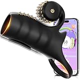 Penisring mit Klitorisstimulator Sex Spielzeug für die Paare Penishülle, Penisringe Bdsms Sexspielzeug Extrem Sex für Beide Zusammen Cock Ring 9 Modi APP Penis Vibrator für Penisverlängerung Schwarz