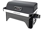 CAMPINGAZ Attitude2go R Gasgrill, Tischgrill mit geringem Rauch, tragbarer Balkongrill, Campinggrill, mit Deckel, Thermometer und Gusseisen-Grill