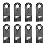 8 Stück Reinigungspinsel,Haar Bürste Reinigung Set,Rasierer Reinigungsbürste Schwarz,Kleine Bürsten zum Reinigen,Mini Bürste für Entfernen Elektrischen Scherköpfen Bartreste und Staub