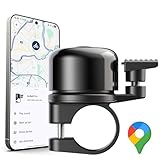 AirBell Pro für Android - Fahrradklingel mit integriertem Tracker, kompatibel mit Google Mein Gerät Finden Netzwerk (22.2mm Standard Lenker)