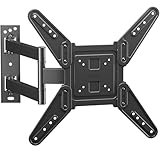 BONTEC TV Wandhalterung Schwenkbare Neigbare TV Halterung für 26-60 Zoll LCD LED OLED Plasma Flach & Curved Fernseher/Monitor bis zu 45KG, max VESA 400x400 mm