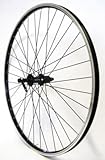 Vuelta Fahrradfelge 28Zoll Hinterrad inkl. Deore FH-T610 - Made in Germany - 28 Zoll Hinterrad, 8/9/10-fach mit V-Brakes/Felgenbremse, 622x19 Hohlkammer-Fahrradfelgen, Fahrrad Rad Cut 19
