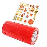 HEALSOPTHY Feuerwerksblasenmaschine Party-blasenmarker Seifenblasen- Badeblasenhersteller Automatischer Seifenblasenmacher Elektrisches Blasenmaschinenspielzeug Rot Abs