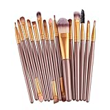 Make -up -Pinsel Set Professionelles Lidschattenpulver -Rouge Pinsel Make -up -Werkzeuge 15pcs
