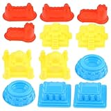 ORFOFE 30 Stück Teiliges Sandspielset Dicke für Kreatives Indoor Outdoor sandspiel Vielseitiges Sandkastenspielzeug Sicheres Kunststoff Material für Jungen und Mädchen Zufällige Farbe