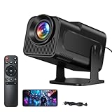 Kepeak 4K Smart Beamer, 1080P Native Full HD Mini Projektor, Android 11.0 WiFi 6 Bluetooth 5.0, Auto Keystone Correction, 360° Rotatable, 390 ANSI Lumen, Max 150 Zoll, for Home Cinema, Phone & Laptop