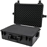 HMF ODK100 Outdoor-Fotokoffer, Transportkoffer mit Rasterschaumstoff | 57 x 41,5 x 21,5 cm