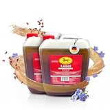 Scheidler horse-direkt Leinöl für Pferde, Hunde & Katzen 2X 5 Liter – Mühlenfrisch kaltgepresstes Leinsamenöl ohne Zusätze – Reich an Omega 3 & 6 für Fellwechsel/Barf Öl– Aus Deutschland
