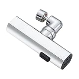 Regenauslauf, Sprühhahn mit 3 Modi, flexibler Wasserhahnkopf, Wasserhahnbefestigung mit ausziehbarer Funktion, Regenkopfbefestigung für Küche, Hotel, Badezimmer