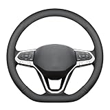 SSYYSS Lenkradbezug für Citroen C3 aircross 2017-2023 2024 2025,Lenkradhülle,Lenkradabdeckung,Lenkradschoner,Lenkradschutz,Lenkradbezug Leder,Anti Rutsch,Auto Lenkradbezug,D