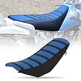 JFG RACING Motorrad Sitzbankbezug,Blau Motorrad Greifer Weiche Motorrad Sitzbezug Universal Gummi Greifer Soft Sitzbezug für Dirt Bike Motorrad