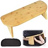 Meditationshocker, zusammenklappbar, aus Bambus, Kniehocker für Vipassana und transzendentale Meditation – ideale Unterstützung