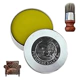 Landrain 200 ml Lederpflege für Ledercouch Schuhe Sofa Lederjacke, Lederfett Farblos, Lederbalsam mit echtem Bienenwachs