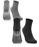Occulto Damen Stoppersocken 2-4 Paar (Modell: Madeleine) 2 Paar|Schwarz,Grau 39-42