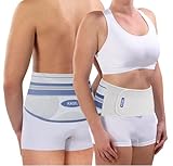 KAGEL MED Rückenbandage - Orthopädische Bandage für Damen und Herren mit Metallstützen und 3D Kompression - Medizinischer Rückenstützgürtel & Rückengurt & Nierenwärmer (XL (110-125cm))