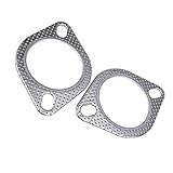 2pcs Auto Motor Abgabegdicht Dichtung Rohrdichtung Mit Zwei Löchern Schnellinstallation Auspuff