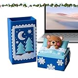 Mini Bär Kuscheltier - Niedliche Tier Spielzeug Deko,Kleine Stoffpuppe Im Geschenkkarton - Für Valentinstag Babygeschenk Weihnachten Geburtstag Abschluss