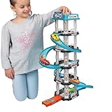 Car Ramp Racer – Interaktiv, Rennstrecken-Autorampen-Spielzeug, interaktive Verkehrsfahrzeug-Strecke, Garagenauto-Strecken-Spielset | Vorschulpädagogisches Verkehrsspielzeug für Mädchen, Kinde