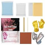 Wlikmjg Handabdruck-Set Für Paare | Handgefertigte Handskulptur & Gipsabdruck-Set | Romantische Paaraktivität, Erinnerungsskulptur Als Kreativprojekt & Wohnaccessoire