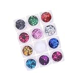 PAMINGONO Farben Nail Art Pailletten Kreative Schmetterlingsform Maniküre Dekoration Bunte Nagel Pailletten Aufkleber für DIY Nägel Geeignet für Salon und Zuhause
