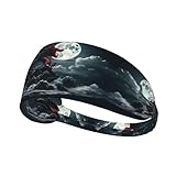 Elastisches Sport-Stirnband, Haarband, YYHWHJDE Drache auf den Bergen, schnell trocknend, Feuchtigkeitstransport