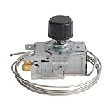 K50 Einstellbarer Thermostat-Temperaturregler, Digitalanzeige, mit 90 cm Sondenlänge, 3-poliger Anschluss, für Kühlschrank, Gefrierschrank, Getränkekühler
