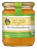 Bio-Hochlandhonig Erlbacher Honighaus BioGold 500g cremig – Aromatisch-vollmündiger und feincremiger Honig aus ökologischer Bienenhaltung (1 x 500g)