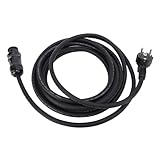 Solar -Wechselrichterkabel 3x1,5 mm², 5 m/16,4 Fuß hohe Effizienz flexible Kupfer -PVC -Kabel mit weiblicher Stecker für Photovoltaik -Solarzysteme