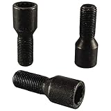 20 Stern Radschrauben M14x1,5x28mm Schwarz Kegel Stilauto Barracuda SCHWARZ Rundkopf D20 Sternschrauben Tuner Bolts Schrauben Bolzen