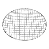 Runde Grillroste aus Edelstahl, Ersatz für runde Grillroste für Feuer, Kochen im Freien, Versammlungen, Gas- und Holzkohlegrill (25 cm)
