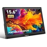 Thinlerain Portable Monitor 15,6 Zoll 1920 x 1080 FHD Tragbarer Gaming Monitor, HDMI, Typ-C, USB-C Anschlüsse, für MacBook, PC, Laptop, Raspberry Pi, Xbox, PS4, eingebauter Lautsprecher