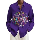 Flanell Herren Hemd Winter Karneval 3D Gedruckt Shirts Mode Top Bluse Shirts Hemden Extra Kurzer Arm (Blue, M)
