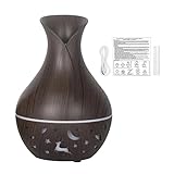 Duftöldiffusoren Aroma Diffuser, Aromatherapie Mit Farben Licht LED, Beleuchtung, Luftbefeuchter 200 Ml Elektrisch Öle Diffusor, Duftöl, Aroma Ätherische Öle Duftlampe Nebeldiffusoren Für Zuhause Büro