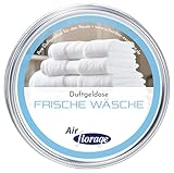 Florage – Lufterfrischer 'FRISCHE WÄSCHE' 50 Jahre Erfahrung als deutsche Duftmanufaktur, Festgel Duftdose, Duftbaum alternative bis zu 12 Wochen anhaltender Duft, Innenraum Autoduft, Wohnung