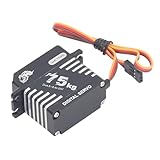 POENVFPO RC Digital Servo -Set, Lenkservo MIT Hohem Drehmoment, Belstenlosen Metallgetriebeservo MIT 25T Servoarm für 1/10 1/8 /5 RC Car Roboter