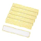 6 Stück Ersatzpads für Kärcher Fenstersauger Ersatzteile, Ersatzteile für Kärcher Fensterreiniger Battery Window Vacuum Cleaner WV2 WV5 WV6 Plus Premium, Fensterreinigungsmopbezug (Gelb)