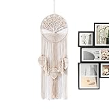 Makramee Wandation,Bohemian Gewebte Ornament - Boho Wandbehang Zum Aufhängen | Für Wohnzimmer Schlafzimmer Kinderzimmer Wohnheim Hintergrund