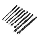 Generic Steinbohrer-Set, Langlebiges Hartmetall, Fliesen- und Betonbohren für Heimwerker, 8-teilig