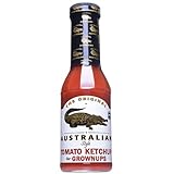 THE ORIGINAL AUSTRALIAN - Tomato Ketchup for Grownups | Scharfer Tomatenketchup mit Jalapeno-Chilischoten. Scharfer Ketchup perfekt für Hot Dogs, Burger, Pommes oder Pasta | Inhalt: 355 ml